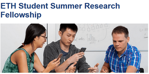 ETH Student Research Summer Fellowship