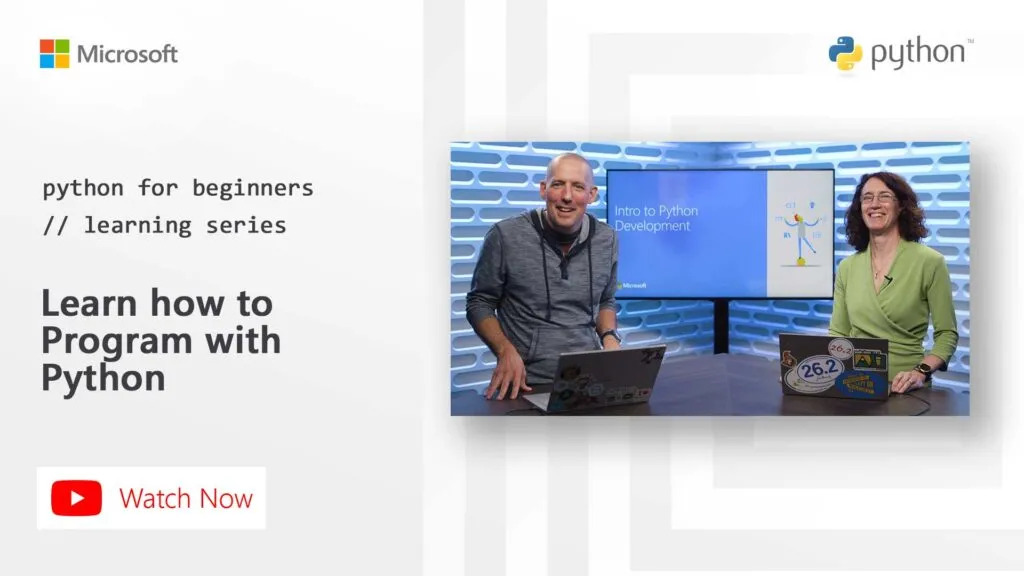 كورس بايثون مقدم من شركة ميكروسوفت Programming with Python from Microsoft