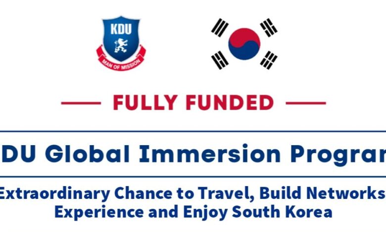 برنامج تدريب عالمي في كوريا الجنوبية | ممول بالكامل