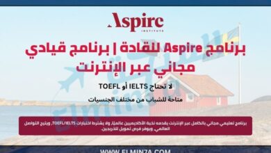 برنامج Aspire للقادة | برنامج قيادي مجاني عبر الإنترنت