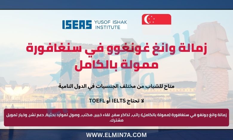 🌏 فرصة التقديم في زمالة وانغ غونغوو في سنغافورة | ممولة بالكامل