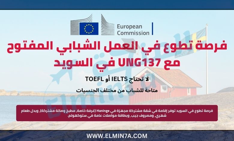 فرصة تطوع في العمل الشبابي المفتوح مع UNG137 في هانينج، السويد
