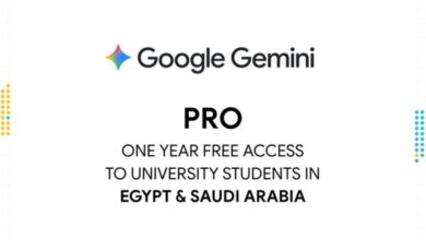 فرصة استثنائية لطلاب الجامعات في مصر: اشتراك مجاني في Gemini AI Pro من جوجل