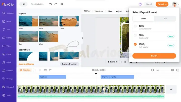 موقع FlexClip: منصة متكاملة لإنشاء وتحرير الفيديو عبر الإنترنت 4 موقع FlexClip: منصة متكاملة لإنشاء وتحرير الفيديو عبر الإنترنت