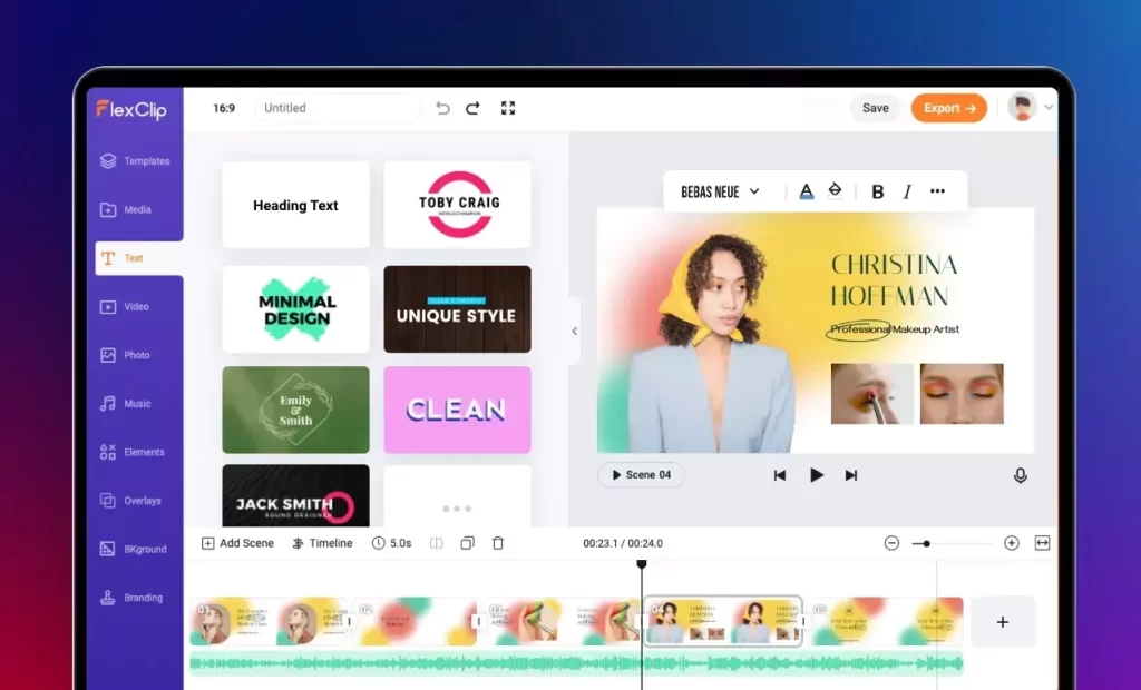 FlexClip يطلق ميزات ذكاء اصطناعي ثورية: AI Recreate و Auto Edit