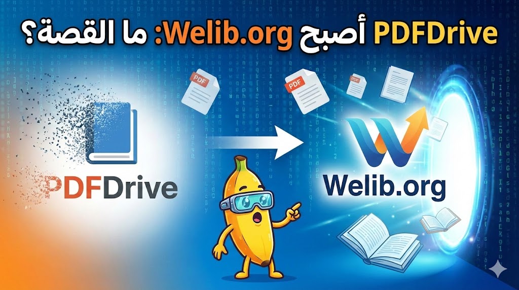 هل اختفى PDFDrive؟ القصة الكاملة للتحول إلى Welib.org وماذا يعني ذلك لمكتبتك الرقمية 1 هل اختفى PDFDrive؟ القصة الكاملة للتحول إلى Welib.org وماذا يعني ذلك لمكتبتك الرقمية