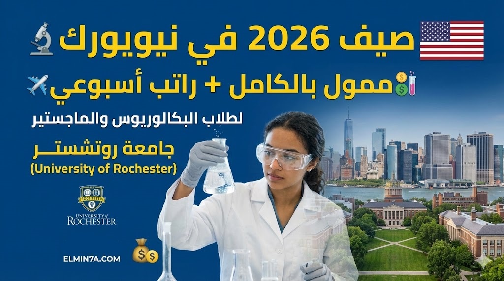 برنامج الأبحاث الصيفي بجامعة روتشستر في أمريكا (ممول بالكامل)